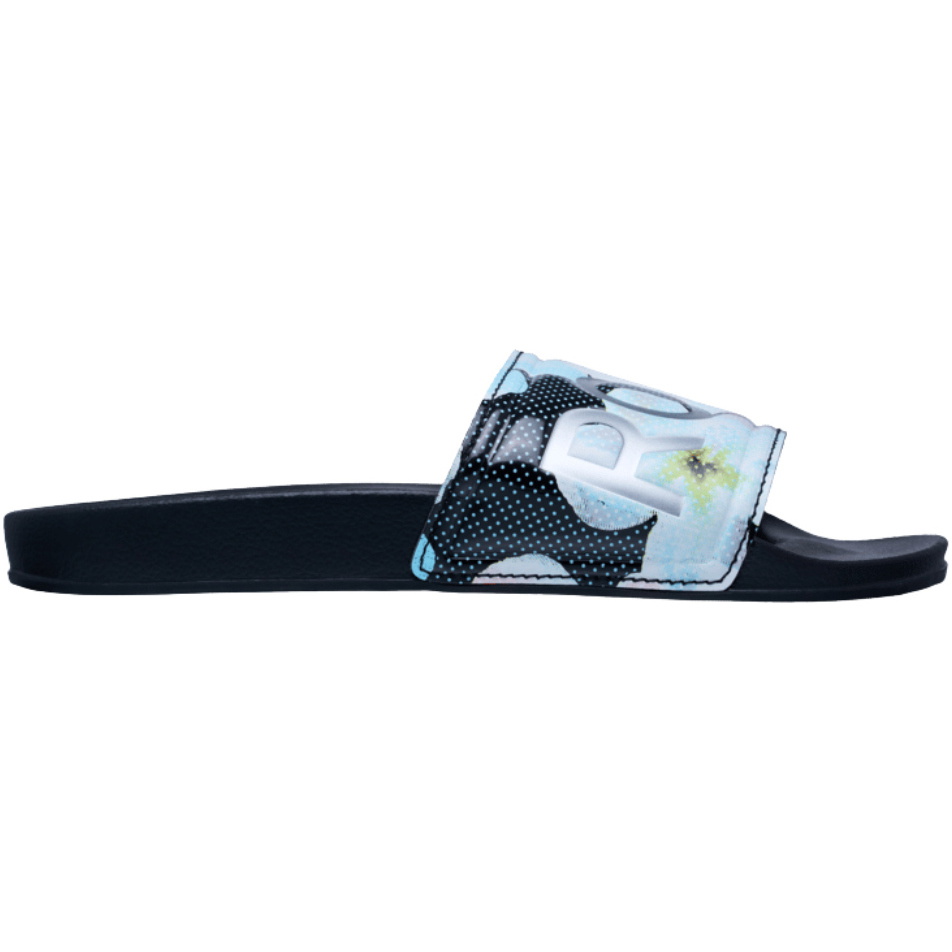 2026 Roxy Femmes Sandales à Talons Imprimées Slippy II ERJL100103 - Noir Multicolore 1